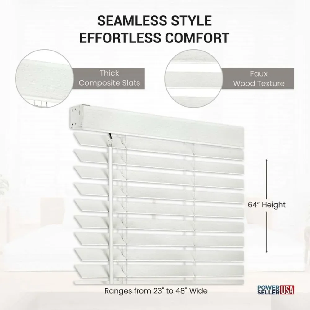 PowerSellerUSA Cordless Window Blinds, Privacy & Room Darkening 2